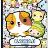 Kleurboek Kawaii Cute Animals, Kawaii, Cute Animals, kleurboek, kleuren, kleurplaat, wonderzolder.nl