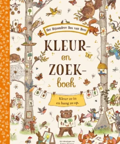 Kleur en zoekboek het bijzondere bos van beer, zoekboek, kijkboek, voorleesboek, prentenboek, kleurboek, lemniscaat, wonderzolder.nl