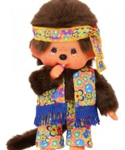 Monchhichi jongen flower power, knuffel, pop, jongen, flower power, japan, monchhichi, wonderzolder.nl