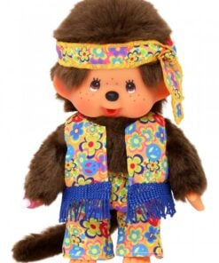 Monchhichi jongen flower power, knuffel, pop, jongen, flower power, japan, monchhichi, wonderzolder.nl