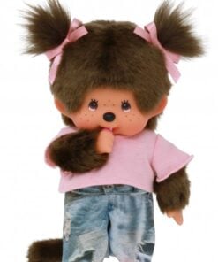Monchhichi meisje street fashion, knuffel, pop, meisje, street fashion, japan, monchhichi, wonderzolder.nl