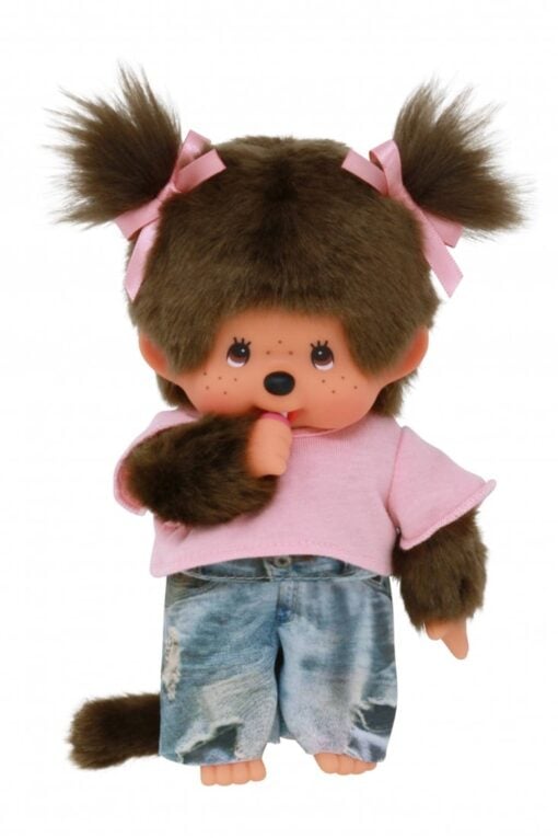 Monchhichi meisje street fashion, knuffel, pop, meisje, street fashion, japan, monchhichi, wonderzolder.nl