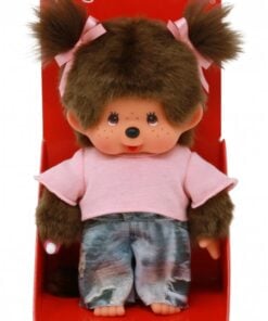 Monchhichi meisje street fashion, knuffel, pop, meisje, street fashion, japan, monchhichi, wonderzolder.nl