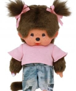Monchhichi meisje street fashion, knuffel, pop, meisje, street fashion, japan, monchhichi, wonderzolder.nl