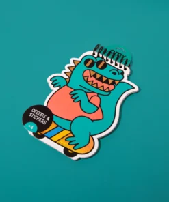 OMY sticker activiteitenboek dino, stickers, activiteitenboek, doeboek, dino, dinosaurus, omy, wonderzolder.nl