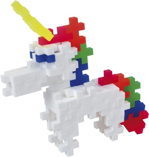 Plus-plus tube eenhoorn 100 stuks, eenhoorn, unicorn, bouwspeelgoed, 100 stuks, creatief, plus-plus, wonderzolder.nl