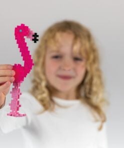 Plus-plus tube flamingo 100 stuks, flamingo, bouwspeelgoed, 100 stuks, creatief speelgoed, plus-plus, wonderzolder.nl