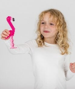 Plus-plus tube flamingo 100 stuks, flamingo, bouwspeelgoed, 100 stuks, creatief speelgoed, plus-plus, wonderzolder.nl