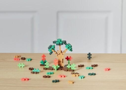 Plus-plus tube jungle 100 stuks, jungle, bouwspeelgoed, 100 stuks, creatief speelgoed, plus-plus, wonderzolder.nl