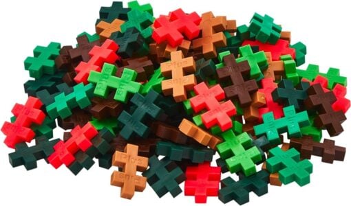 Plus-plus tube jungle 100 stuks, jungle, bouwspeelgoed, 100 stuks, creatief speelgoed, plus-plus, wonderzolder.nl