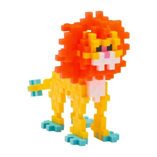 Plus-plus tube leeuw 100 stuks, leeuw, lion, transport, bouwspeelgoed, 100 stuks, creatief speelgoed, plus-plus, wonderzolder.nl