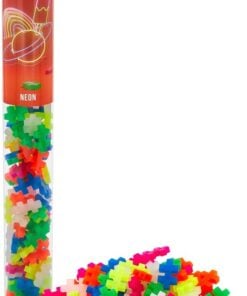 Plus-plus tube neon 100 stuks, neon, bouwspeelgoed, 100 stuks, creatief speelgoed, plus-plus, wonderzolder.nl
