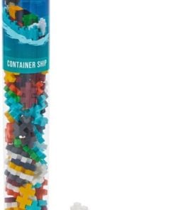 Plus-plus tube containerschip 100 stuks, containerschip, zeevaart, bouwspeelgoed, 100 stuks, creatief speelgoed, plus-plus, wonderzolder.nl
