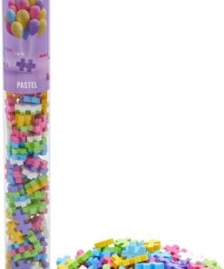 Plus-plus tube pastel 100 stuks, pastel, bouwspeelgoed, 100 stuks, creatief speelgoed, plus-plus, wonderzolder.nl