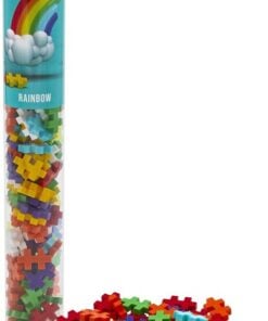 Plus-plus tube regenboog 100 stuks, regenboog, rainbow, bouwspeelgoed, 100 stuks, creatief speelgoed, plus-plus, wonderzolder.nl