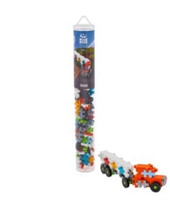 Plus-plus tube vrachtwagen 100 stuks, vrachtwagen, transport, bouwspeelgoed, 100 stuks, creatief speelgoed, plus-plus, wonderzolder.nl