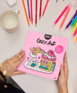 OMY cozy kleurboek kawaii, kleurboek, kawaii, cozy, kleuren, tekenen, kleurplaat, omy, wonderzolder.nl