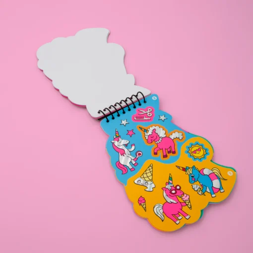 OMY sticker activiteitenboek lily, stickers, activiteitenboek, doeboek, lily, unicorn, eenhoorn, omy, wonderzolder.nl