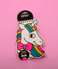 OMY sticker activiteitenboek lily, stickers, activiteitenboek, doeboek, lily, unicorn, eenhoorn, omy, wonderzolder.nl