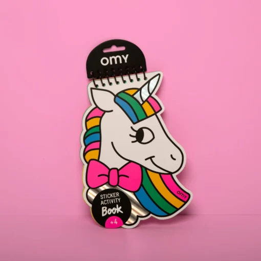 OMY sticker activiteitenboek lily, stickers, activiteitenboek, doeboek, lily, unicorn, eenhoorn, omy, wonderzolder.nl