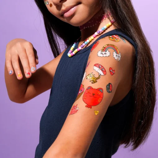 OMY tattoos kawaii, tattoos, kawaii, plakstickers, omy, wonderzolder.nl