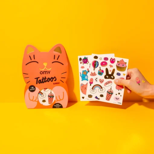 OMY tattoos kawaii, tattoos, kawaii, plakstickers, omy, wonderzolder.nl