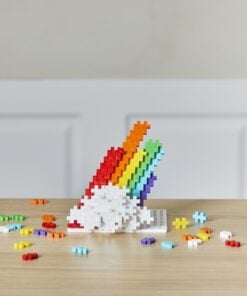 Plus-plus tube regenboog 100 stuks, regenboog, rainbow, bouwspeelgoed, 100 stuks, creatief speelgoed, plus-plus, wonderzolder.nl