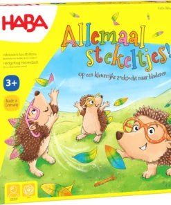 Haba allemaal stekeltjes, familiespel, kinderspel, spelletje, egel, allemaal stekeltjes, haba, wonderzolder.nl
