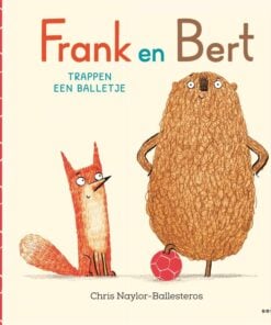 Frank en Bert trappen een balletje, prentenboek, voorleesboek, frank en bert, voetballen, wonderzolder.nl