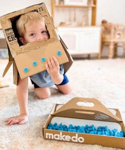 Makedo discover set, makedo, bouwen, karton, schroeven, recycle, wonderzolder.nl