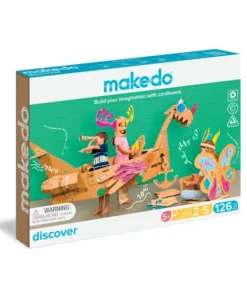 Makedo discover set, makedo, bouwen, karton, schroeven, recycle, wonderzolder.nl
