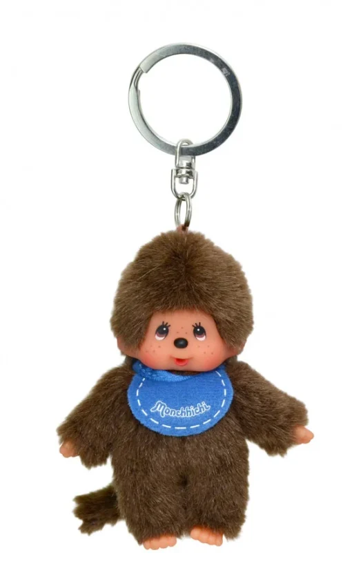 Monchhichi sleutelhanger, sleutelhanger, roze slab, blauwe slab, rode slab, monchhichi, wonderzolder.nl