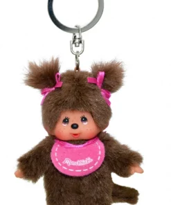 Monchhichi sleutelhanger, sleutelhanger, roze slab, blauwe slab, rode slab, monchhichi, wonderzolder.nl