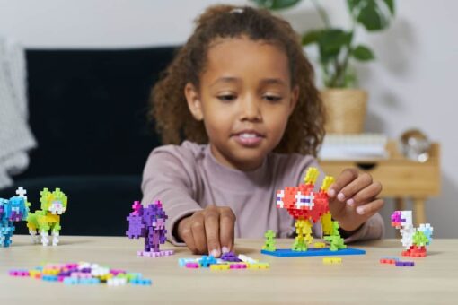 Plus-Plus learn to build pets, bouwstenen, bouwspeelgoed, pets, dieren, bouwpakket, educatief speelgoed, creatief speelgoed, duurzaam, plus-plus, wonderzolder.nl