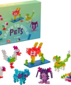 Plus-Plus learn to build pets, bouwstenen, bouwspeelgoed, pets, dieren, bouwpakket, educatief speelgoed, creatief speelgoed, duurzaam, plus-plus, wonderzolder.nl