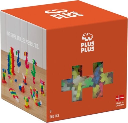Plus-Plus neon 600 stuks, bouwstenen, bouwspeelgoed, educatief speelgoed, neon, 600 stuks, plus-plus, wonderzolder.nl