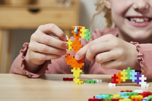 Plus-Plus regenboog 600 stuks, bouwstenen, bouwspeelgoed, educatief speelgoed, creatief speelgoed, regenboog, rainbow, plus-plus, 600 stuks, wonderzolder.nl