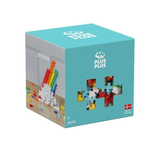 Plus-Plus regenboog 600 stuks, bouwstenen, bouwspeelgoed, educatief speelgoed, creatief speelgoed, regenboog, rainbow, plus-plus, 600 stuks, wonderzolder.nl