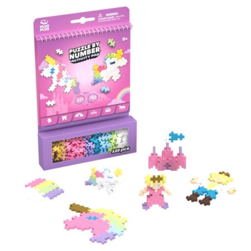 Plus-plus activity pad fairy thale, bouwspeelgoed, activity pad, fairy tale, unicorn, sprookjes, bouwsteentjes, plus-plus, wonderzolder.nl