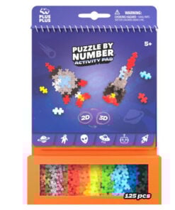 Plus-plus activity pad ruimte, bouwspeelgoed, activity pad, ruimte, raket, planeet, bouwsteentjes, plus-plus, wonderzolder.nl