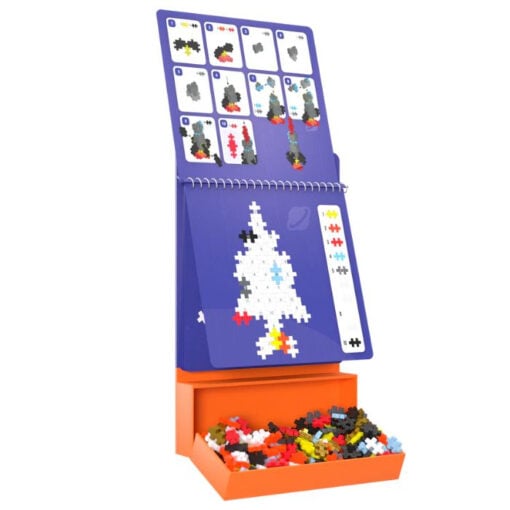 Plus-plus activity pad ruimte, bouwspeelgoed, activity pad, ruimte, raket, planeet, bouwsteentjes, plus-plus, wonderzolder.nl