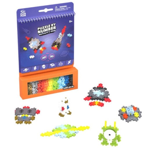 Plus-plus activity pad ruimte, bouwspeelgoed, activity pad, ruimte, raket, planeet, bouwsteentjes, plus-plus, wonderzolder.nl