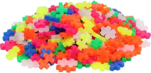 plus-plus neon 300 stuks, bouwstenen, bouwspeelgoed, educatief speelgoed, 300 stuks, neon, plus-plus, wonderzolder.nl