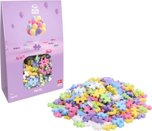 Plus-Plus pastel 300 stuks, pastel, kleuren, bouwstenen, bouwspeelgoed, educatief speelgoed, 300 stuks, plus-plus, wonderzolder.nl