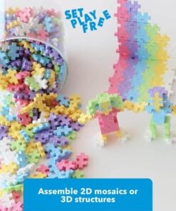 Plus-Plus pastel 600 stuks, bouwstenen, bouwspeelgoed, educatief speelgoed, pastelkleuren, pastel, 600 stuks, plus-plus, wonderzolder.nl