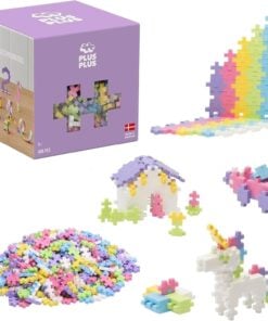 Plus-Plus pastel 600 stuks, bouwstenen, bouwspeelgoed, educatief speelgoed, pastelkleuren, pastel, 600 stuks, plus-plus, wonderzolder.nl