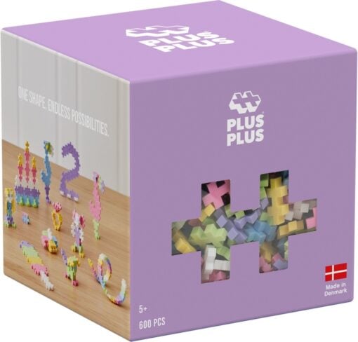 Plus-Plus pastel 600 stuks, bouwstenen, bouwspeelgoed, educatief speelgoed, pastelkleuren, pastel, 600 stuks, plus-plus, wonderzolder.nl