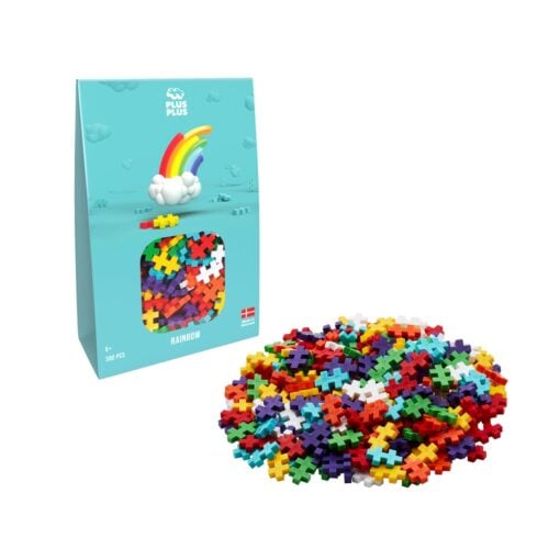 Plus-Plus regenboog 300 stuks, regenboog, kleuren, bouwstenen, bouwspeelgoed, educatief speelgoed, 300 stuks, plus-plus, wonderzolder.nl