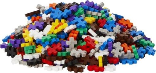 Plus-Plus reiskoffer basic, bouwstenen, 600 stuks, basic, reiskoffer, bouwspeelgoed, educatief speelgoed, plus-plus, wonderzolder.nl