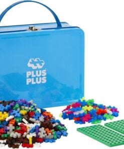 Plus-Plus reiskoffer basic, bouwstenen, 600 stuks, basic, reiskoffer, bouwspeelgoed, educatief speelgoed, plus-plus, wonderzolder.nl
